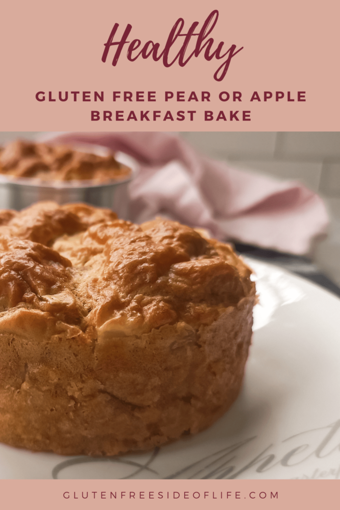 healthy gluten free pear or apple bake