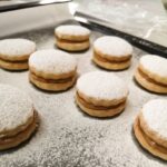gluten free alfajores shortbread caramel cookies